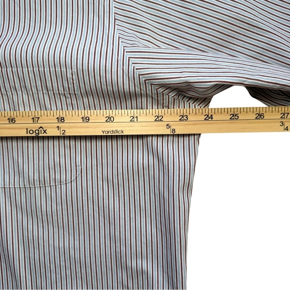 Brooks Brothers Men Size 16-33 Striped Non Iron Cotton L/S‎ Dress Shirt - Picture 8 of 10